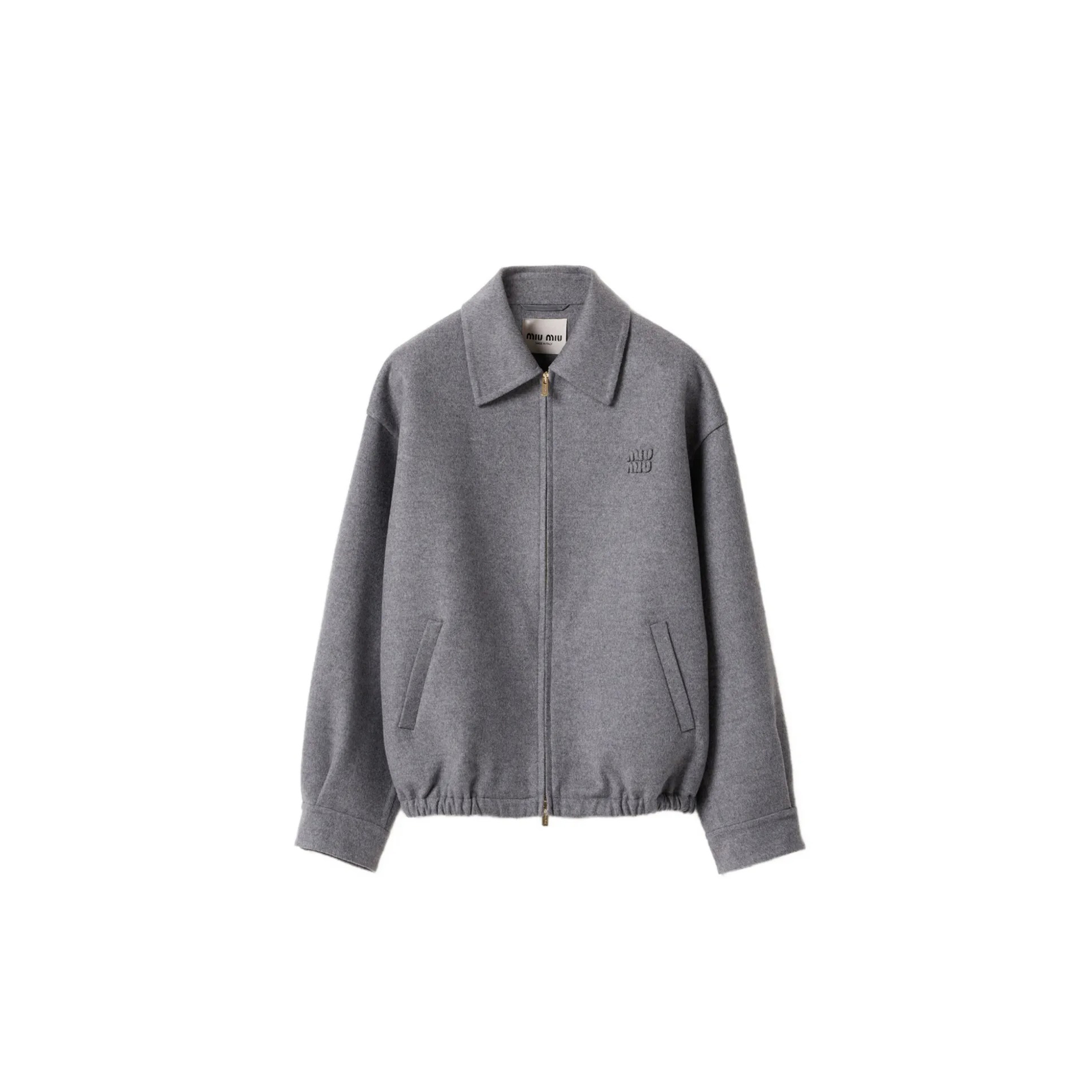 MIU MIU DOUBLE CASHMERE BLOUSON JACKET ML1304